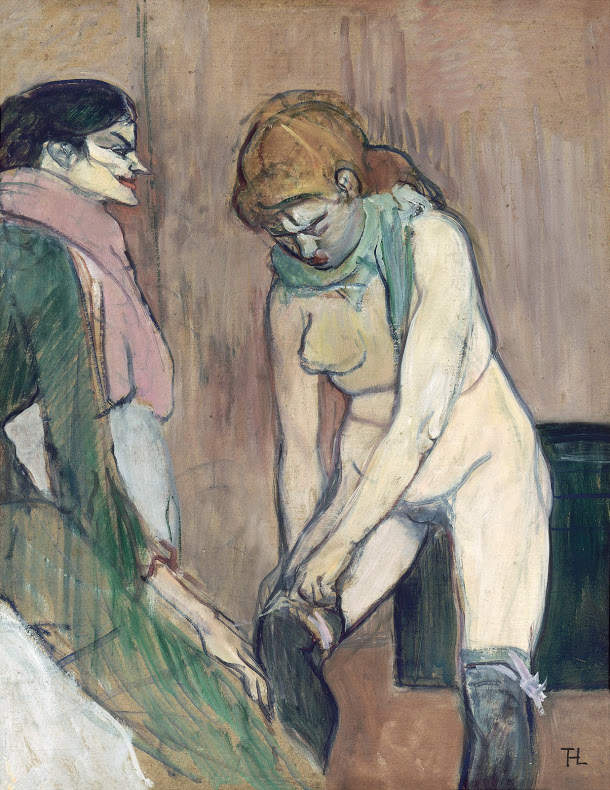 toulouse-lautrec-vrouw-die-haar-kousen-optrekt-1894
