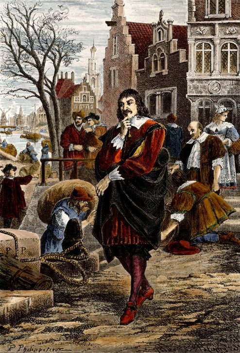 Descartes in Amsterdam / Philippoteaux - Descartes in Amsterdam / Philippoteaux -